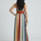 Serene | Light Striped Maxi Dress