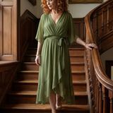 Elric | Draped Midi Dress