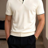 Pique | Custom Polo in with Contrasting Details Top