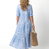 Poms | Midi Floral Dress with