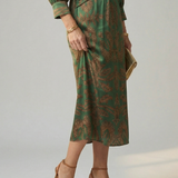 Moon | Natural Midi Wrap Dress