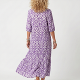 Poms | Printed Midi Dress with