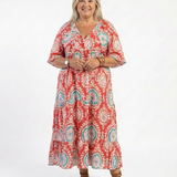 Martine | Printed Midi Dress