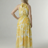 Charlotte | Gathered Halter Midi Dress