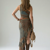 Zalia | Draped Midi Dress