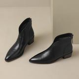 Ava | Elegant Leather Ankle Boots
