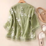 Mila | Embroidered Cotton Top