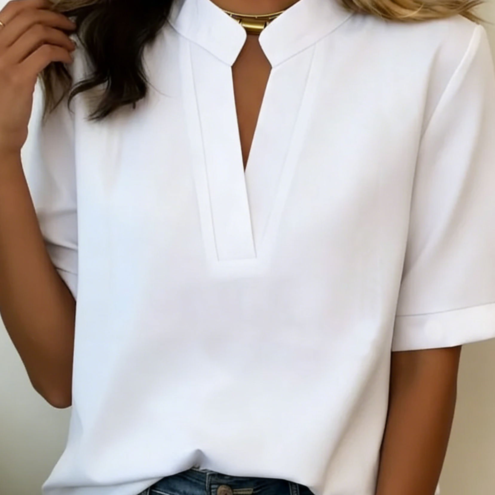 Margaux | Chic Blouse with V-Neck