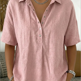 Willow | Blouse with Collar and Button Details