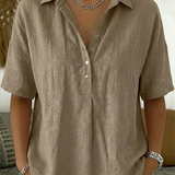 Willow | Blouse with Collar and Button Details
