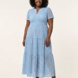 Brielle | Midi Dress with Short Sleeves