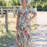 Waist | Short Sleeve Midi Dress with