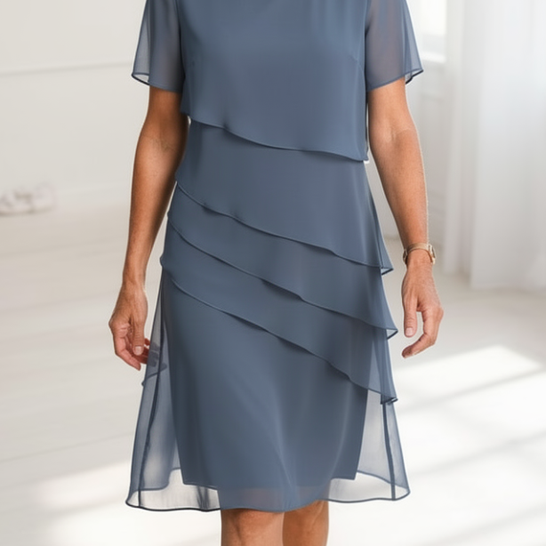 Juliette | Elegant Flowing Dress with Ruffles