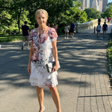Kualani | Floral Knee-Length Dress
