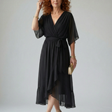 Elric | Draped Midi Dress