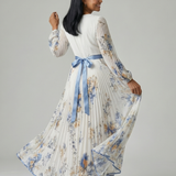 Rielle | Wrap Pleated Midi Dress