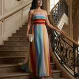 Serene | Light Striped Maxi Dress