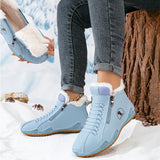 Lotte – Warm lined ankle boot with zipper & lacing