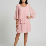 Della | Bell-Sleeve Knee-Length Dress