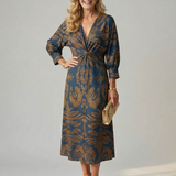 Moon | Natural Wrap Midi Dress