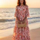 Rosalie | Floral Ruffled Maxi Dress