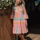 Maelle | Geometric Print Dress