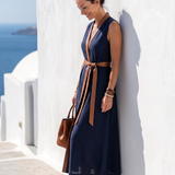 Myra | Contrast Midi Dress