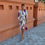 Lea | Satin Wrap Dress