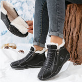 Lotte – Warm lined ankle boot with zipper & lacing