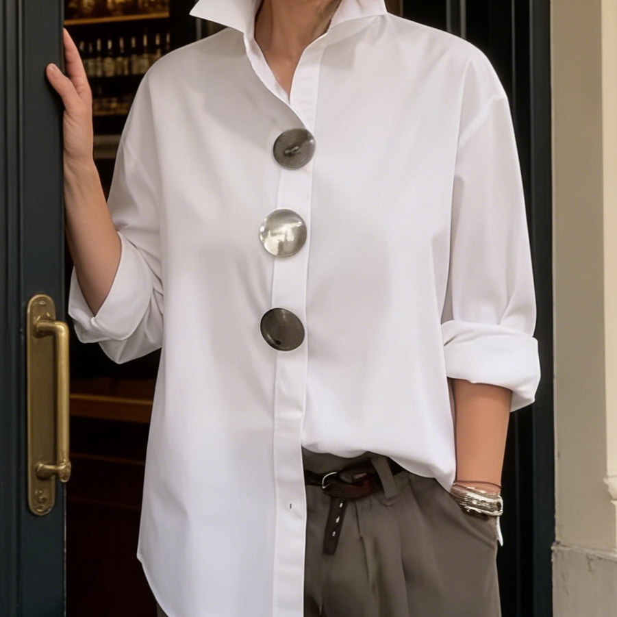 Sophie | Elegant Blouse with Large Buttons