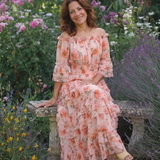 Rosalie | Floral Ruffled Maxi Dress