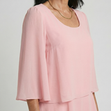 Della | Bell-Sleeve Knee-Length Dress
