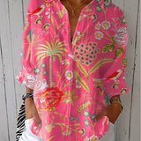 Elizabeth | Tropical Floral Blouse