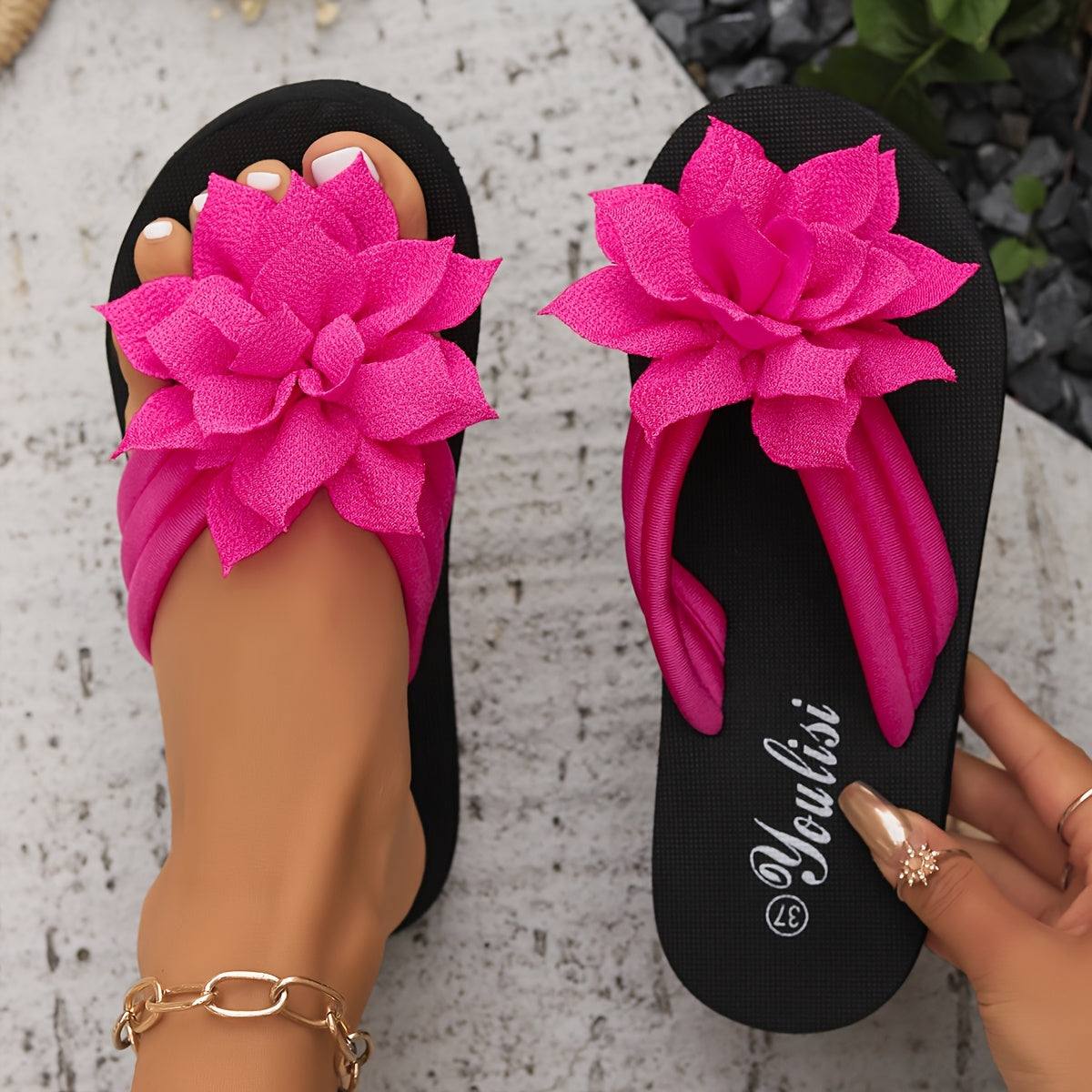 Livia | Elegant Flower Sandals