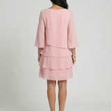 Della | Bell-Sleeve Knee-Length Dress