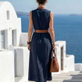 Myra | Contrast Midi Dress