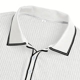 Hugo | Custom Structured Polo Mediterranean Elegance Top
