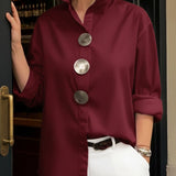 Sophie | Elegant Blouse with Large Buttons