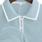 Hugo | Custom Structured Polo Mediterranean Elegance Top