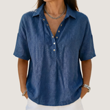 Willow | Blouse with Collar and Button Details