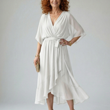 Elric | Draped Midi Dress