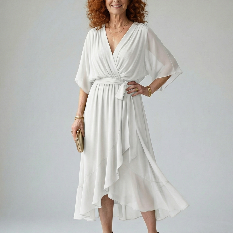 Elric | Draped Midi Dress