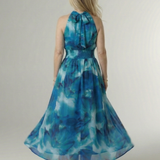 Charlotte | Gathered Halter Midi Dress