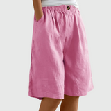 Ella | Loose-Fit Elastic Waist Shorts