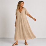Violette | Long Flowy Dress in Linen