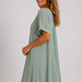 Violette | Long Flowy Dress in Linen