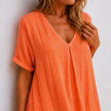 Violette | Long Flowy Dress in Linen
