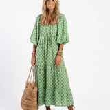 Apolline | Midi Dress with Three-Quarter Sleeves