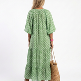 Apolline | Midi Dress with Three-Quarter Sleeves