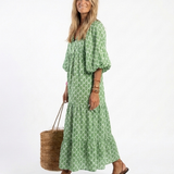Apolline | Midi Dress with Three-Quarter Sleeves